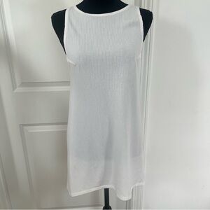 Reformation Mini Ribbed Dress White Sz XS